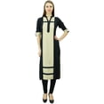 thumbnail image 1 of Phagun Kurta Droite à Panneaux en Rayonne pour Femmes, Tunique Blouse Décontractée d'Été, 1 of 1