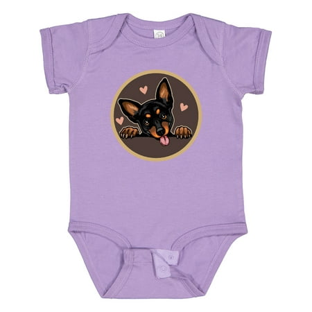 

Inktastic Miniature Pinscher Dog Cute Gift Baby Girl Bodysuit