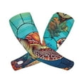 thumbnail image 2 of Bingfone Farmers Gardening Sleeves Sun Protection Arm Cooling Sleeves for Women Men with Thumb Hole - Sea Turtle in Coral, 2 of 8