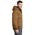 thumbnail image 4 of Cornerstone Mens Washed Duck Cloth Insulated Hooded Work Jacket, 6XL, Duck Brown, 4 of 5