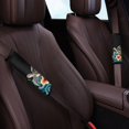 thumbnail image 3 of Chririnla Car Seat Belt Pads Thick Polyester, Compatible with, Suitable for Van, Turtle and Flower Pattern, 3 of 8