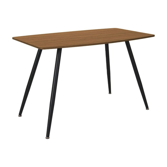 CorLiving Thea 4 Person Rectangular Engineered Wood and Metal Dining Table for Small Indoor Spaces