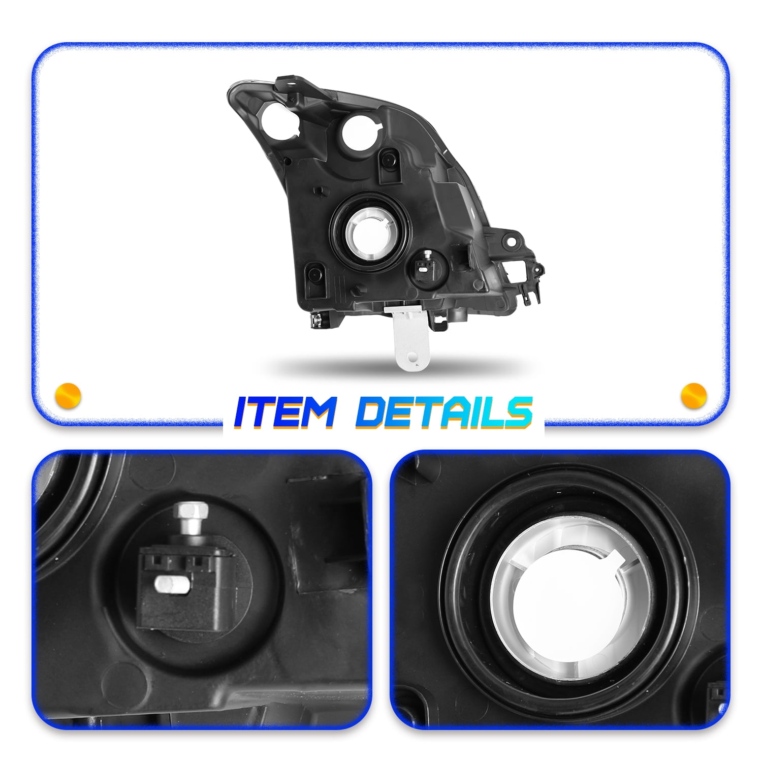For 2010 2011 2012 Nissan Sentra 2.0L Halogen Headlights Assembly Headlamps Pair