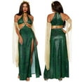 thumbnail image 2 of FYEGRE Greek Mythology Elegant Women's Dress for Enchanting Halloween Party Outfit and Themed Events Green M, 2 of 6