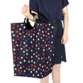 thumbnail image 4 of Yayeee Freestanding Laundry Hamper with Handle Collapsible Large Storage Basket for Clothes, Red Starry Pattern, 4 of 7