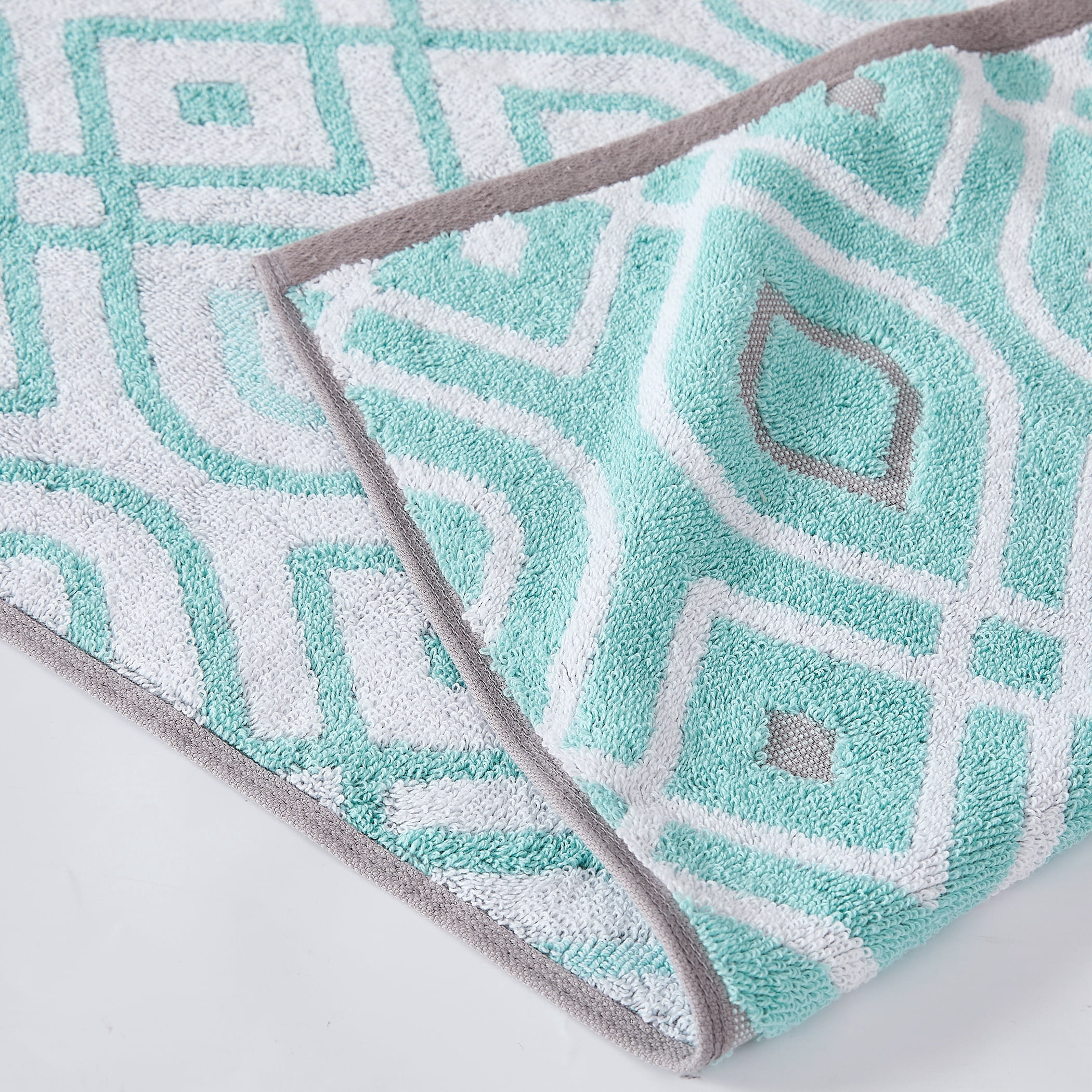 Modern Threads Oxford 6-Piece Cotton Towel Set, Aqua