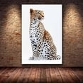 thumbnail image 2 of Mudket Minimalist Wild Leopard Framed Canvas Wall Art, Classic Cheetah Print Animal Wall Art for Modern Living Room, Office, Bedroom Indoor Decor, Ready to Hang - 40"L x 28"W, 2 of 10