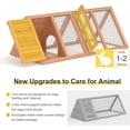 thumbnail image 3 of Outdoor Chicken Coop Wooden Rabbit House Hutch For Garden Backyard,Small, 3 of 7