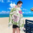 thumbnail image 4 of Coolnut Beach Towels Floral Summer Spring Camping Towels Garden Flowers Sand Free Beach Towel, 30"x60" Large Beach Towels Quick Dry Bath Travel Towels Pool Yoga Beach Mat for Men Women, 4 of 6
