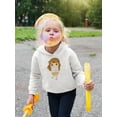 thumbnail image 2 of Girl Carrying Her Pet Hamster Hoodie Toddler - Toddler Hoodie, White, 2 of 4