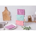 thumbnail image 4 of 10 paños de limpieza de doble capa, muy absorbentes, para el hogar, para utensilios de cocina y platos (colores variados)., 4 of 7