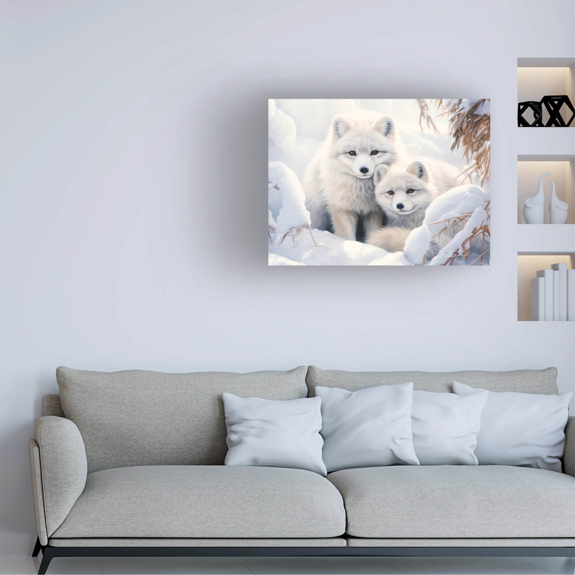 Canvas Wall Art - Stewart 'Waiting For Mama' Wall Art for Living Room, Bedroom, or Office Décor by Trademark Fine Art - 24 x 18 Inches