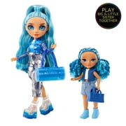 Rainbow High Littles – Sapphire Bradshaw, Blue 5.5 Posable Small Doll with Purse, Pet Yeti, Kids Toy Gift Ages 4+