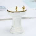 thumbnail image 4 of 1/12 muebles en miniatura de juguete clásico, para niñas Sunnimix Fregadero de lavabo de casa de muñecas, 4 of 6