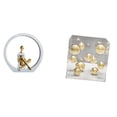 thumbnail image 1 of Estatua de niña,Estatuas de mujeres y niñas,figuritas decorativas elegantes,Escultura de arte abstracto,regalo creativo y moderno para el hogar.,Caja cuadrada de acrílico,Adorno de bola de, 1 of 8