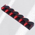 thumbnail image 4 of CSChome Vertical Fishing Pole Rack Fishing Rod Holder Quick Buckle 6 Compartments Punch-free Colorful Support Rack Prevent Falling Wall-Mounted Vertical Fishing, 4 of 7