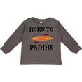 thumbnail image 3 of Inktastic Kayaking Born To Paddle Kayak Boys or Girls Long Sleeve Toddler T-Shirt, 3 of 5