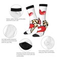thumbnail image 4 of Balery Love Gnomes Calcetas Largas con Estampado para Hombre y Mujer – Suaves y Transpirables, Talla Única (US 5-11), 4 of 6