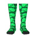 thumbnail image 2 of Lsque Green Broccoli Printed Crew Socks Men's Women's LightWeight Thin Casual Calf Socks ,Knee High Socks,Cotton Socks, 2 of 9
