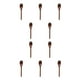 thumbnail image 1 of Ounissouiy Palillos de madera, juego de vajilla de viaje, regalo de inauguración de la casa, juego de vajilla de mango largo, tenedor de cocina Cuchara 10piezas, 1 of 6