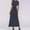 Navy, variant on Zpanxa Dresses for Women Fashion Women O-Neck Short Sleeve Beach Polka Dot Bandage Long Maxi Dress Womens Dresses Black Dress XXL