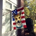 thumbnail image 2 of Norwegian Lundehund Dog American Flag Flag Canvas House Size, 2 of 4