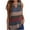 Blue, variant on YABCSAZ Tank Tops for Women 2024 Sleeveless V-neck Split Tank Summer Casual Print T-Shirt Tops Plus Size Loose Fit Tank Tops