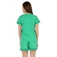 thumbnail image 5 of Inkmeso 2 Pcs Solid Sleepwear Sets For WoMen's Short Sleeve Top And Short Loungewear Set, 5 of 7