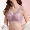 thumbnail image 2 of Sngxgn Women's Comfort-Strap Wireless, Full-Coverage Bra(Purple,38D), 2 of 4