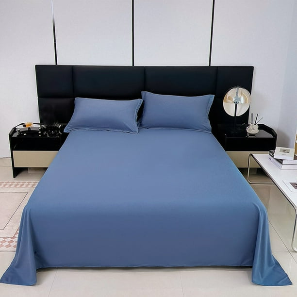 Sábana lisa de color liso para dormitorio,sábana suave y cómoda para uso doméstico