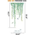 thumbnail image 5 of SZTXJ Hanging Bead Garland Vine Leaves Green Plants Wall Stickers Removable PVC Wall Stickers Peel and Stick Decorations Decor for Teens Boys Girls Be, 5 of 5
