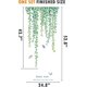thumbnail image 5 of SZTXJ Hanging Bead Garland Vine Leaves Green Plants Wall Stickers Removable PVC Wall Stickers Peel and Stick Decorations Decor for Teens Boys Girls Be, 5 of 5