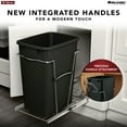 thumbnail image 3 of Rev-A-Shelf RV-12KD-11C S Single 35 Quart Pullout Kitchen Waste Container, 3 of 10