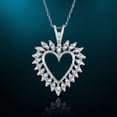 thumbnail image 4 of Natalia Drake 1/10 Cttw Diamond Heart Necklace for Women in Rhodium Plated Sterling Silver, 4 of 7