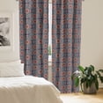 thumbnail image 2 of Ambesonne East Curtains, Lotus Flowers, Pair of 28"x95", Multicolor, 2 of 5