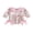 Pink, variant on Cjfdfy Newborn Baby Girl Girl Floral Fall Outfit Romper Daddy's Girl Floral Print Long Bubble Sleeve Doll Collar Bowknots Jumpsuit Baby Cute Sweet Fall Winter Outfit 0-18 Months