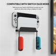 thumbnail image 2 of Support de Console de Jeu Mural Gain de Place avec Crochets de Suspension Remplacement Intérieur pour Switch/Switch OLED Blanc, 2 of 10