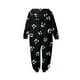 thumbnail image 4 of Family Halloween Pjs Matching Sets Halloween Print Long Sleeve Zippered One Piece Pajama Hooded Jumpsuit Winter Halloween Pjs Family Set, 4 of 4