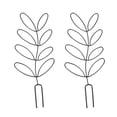 thumbnail image 1 of 2Pcs Iron Plant Trellis Lovely Shape Garden Trellis Vine Climbing Support Rack, 1 of 9