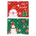 thumbnail image 5 of Manteles individuales JAMW navideños para mesa de comedor 13.0 x 17.0 in camión de acuarela árbol de Navidad juego de 2 Sencillez, 5 of 5
