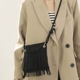 thumbnail image 5 of Krdevn Women's Tassel Crossbody Purse Casual Adjustable Strap Suede Messenger Bag,One Size, 5 of 6