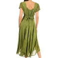 thumbnail image 2 of Sakkas Marigold Embroidered Fairy Dress - Green - One Size Regular, 2 of 6
