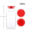 thumbnail image 3 of AuroraX High Borosilicate Glass Water Bottle Cold Drink Bottle with Lid Leak Proof BPA Free Wide Mouth Food Grade Bottle, 3 of 7