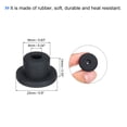 thumbnail image 2 of Uxcell 10Pcs T Type Rubber Grommet Mount Dia 16mm 23x7x14mm Seal Protection Flexible Hole Plugs Cable Pipe Black, 2 of 5