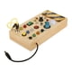 thumbnail image 4 of Tablero de actividades de madera con 8 interruptores de luz LED, juguetes de actividades para niños en edad preescolar Junta, 4 of 8