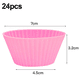 thumbnail image 2 of Mini molde de muffins de silicona, pequeño molde antiadherente reutilizable para cupcakes, 2 of 5