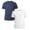 Navy/White, variant on Men's 2-Pack Short Sleeve Tee with Pocket - White/White - XL