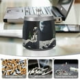 thumbnail image 6 of Yayeee Ashtray with Lid for Cigarette Smokeless Stainless Steel Home Ash Holder, Sitting on The Moon, 6 of 7