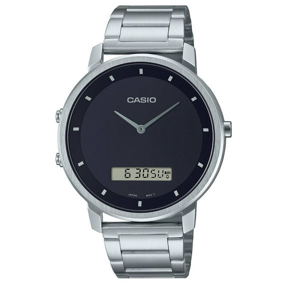 Casio Standard Stainless Steel Analog Digital MTP-B200D-1E MTPB200D-1 Men's Watch