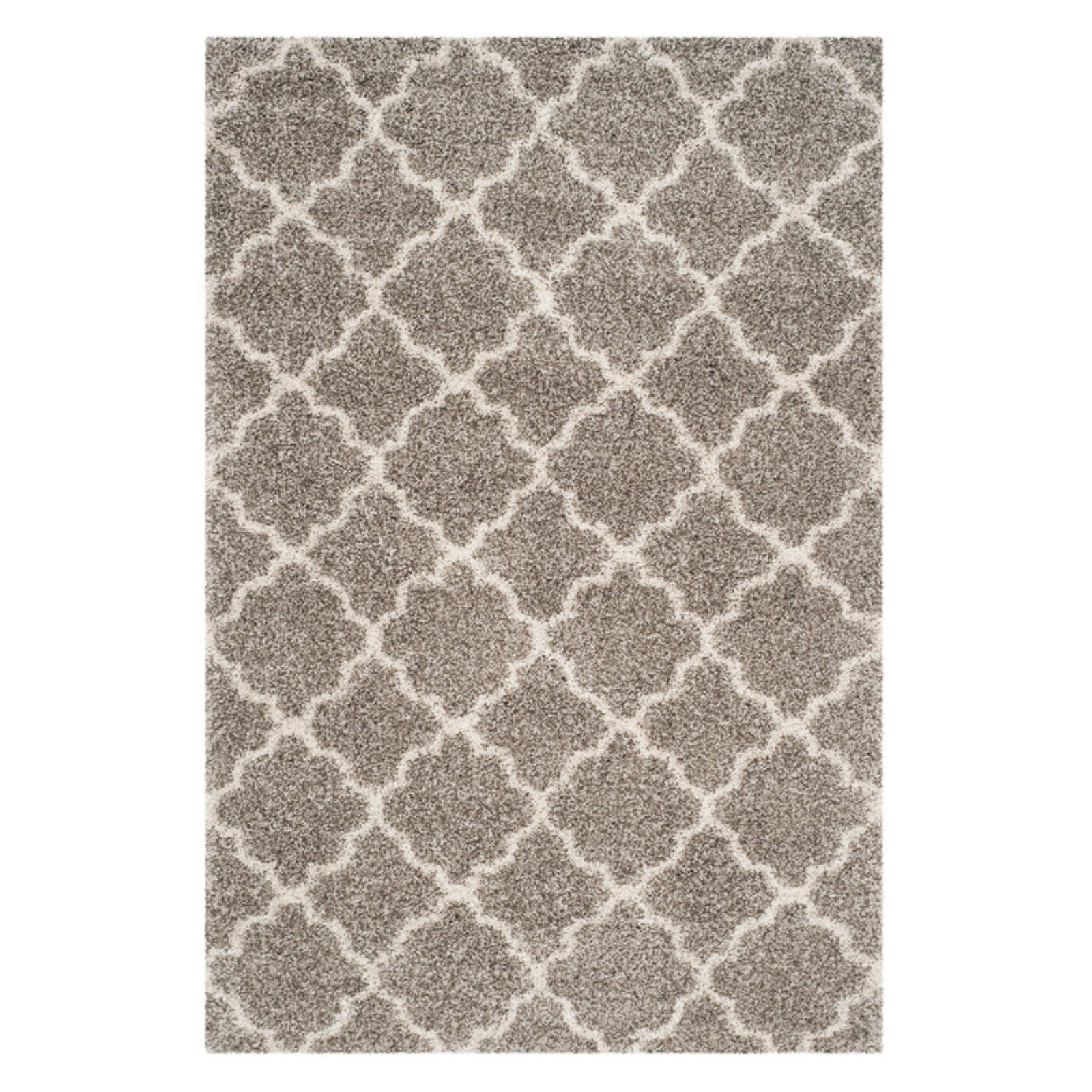 SAFAVIEH Hudson Jaye Geometric Shag Area Rug, Navy/Ivory, 6' x 9'